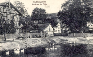 Postkarte zeigt Partie an der Felda