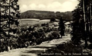 Blick von Gehauser Straße 1954