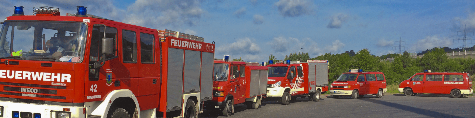 Fahrzeuge der Feuerwehren Stadtlengsfeld und Gehaus