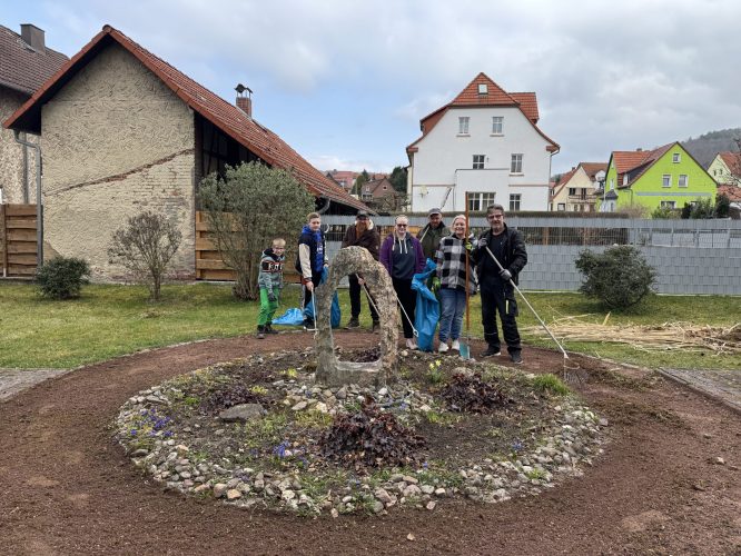 Park gegenüber der Schule